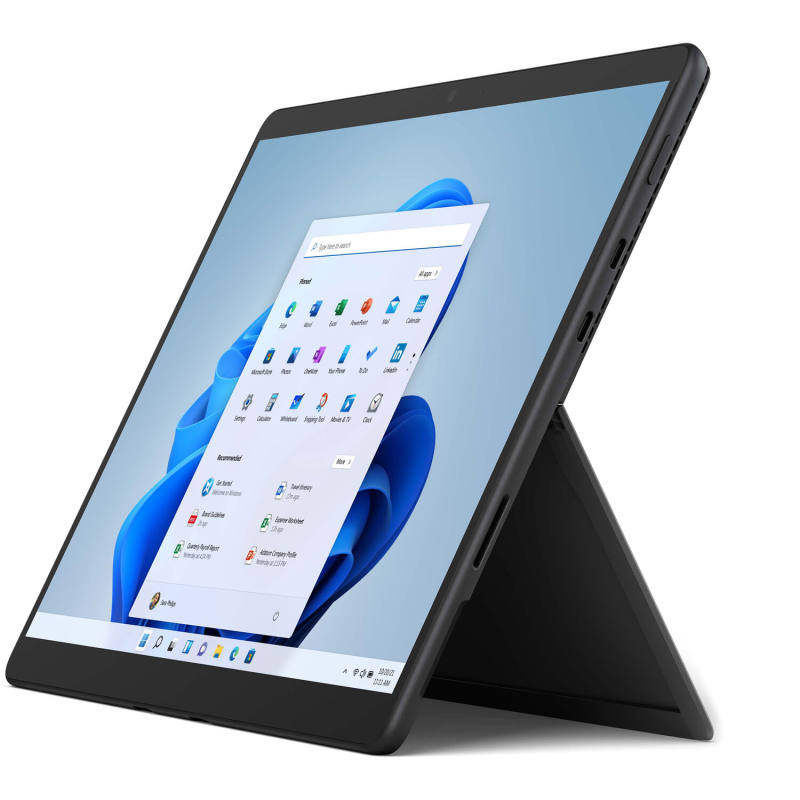 تبلت مایکروسافت مدل Microsoft Surface Pro 8 ظرفیت 256 به همراه کیبورد Black Type Cover Pro X